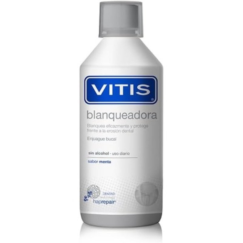 Vitis Whitening Dental Mouthwash Alcohol-Free Mint Flavor