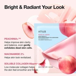 Anua Peach 70 Niacin Brightening Collagen Mask Overnight Face Mask