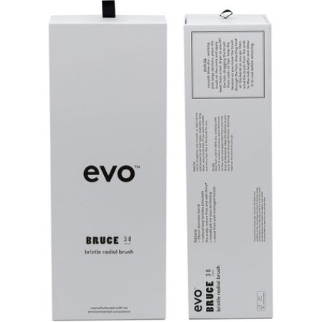Evo Bruce Natural Radial Hair Brush - Bristle Brush for Styling and Polishing