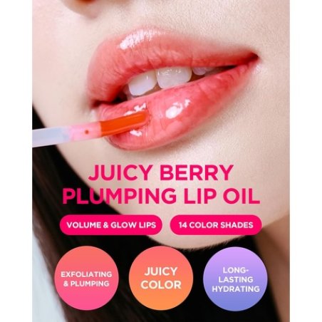 Tocobo Juicy Berry Plumping Lip Oil 15 Coral Soda Korean Vegan Hydrating Lip