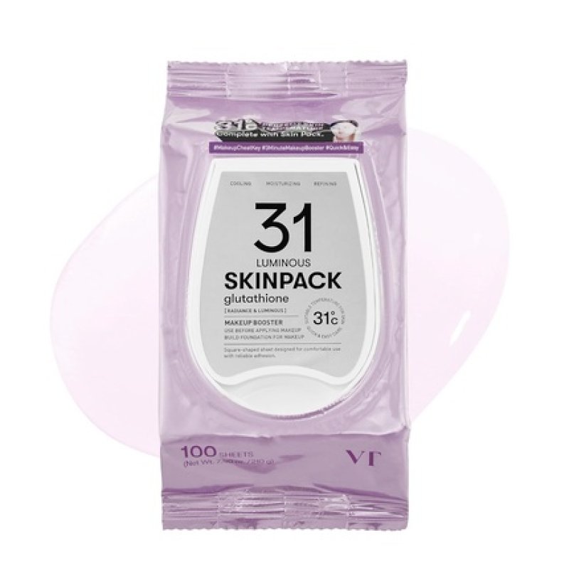 Vt Cosmetics Luminous Skin Booster 100 Pads for Quick Makeup