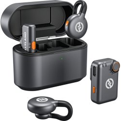 Hollyland - LARK M2S Mini Combo Wireless Lavalier Microphone - Space Gray