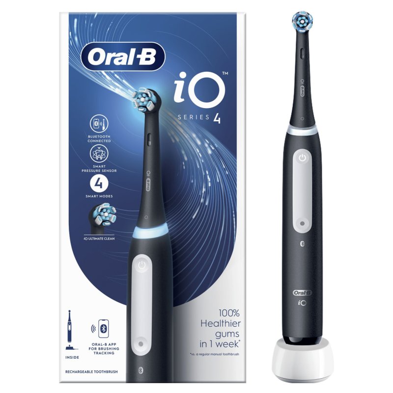 Oral-B iO Series 4 Adulte Brosse à dents vibrante Noir