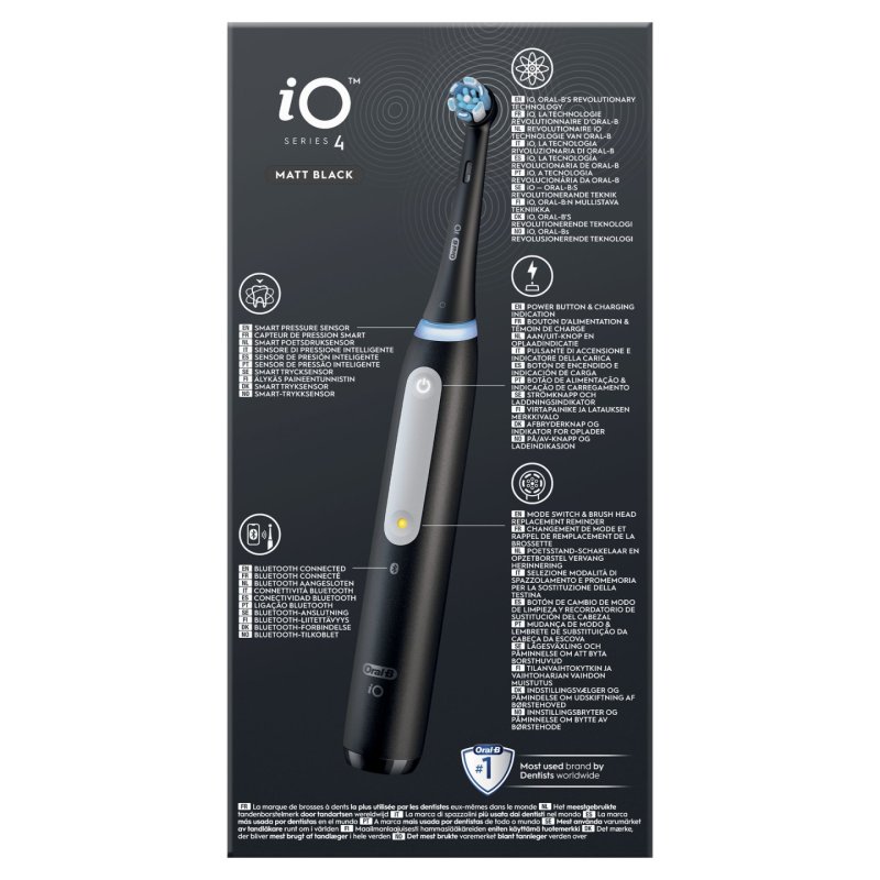 Oral-B iO Series 4 Adulte Brosse à dents vibrante Noir