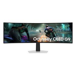 Samsung G91SD écran plat de PC 124,5 cm (49") 5120 x 1440 pixels Dual QHD OLED Argent