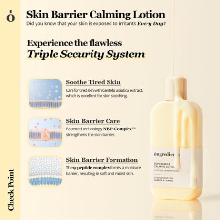 Ongredients Skin Barrier Calming Lotion Moisturising Cream with Centella