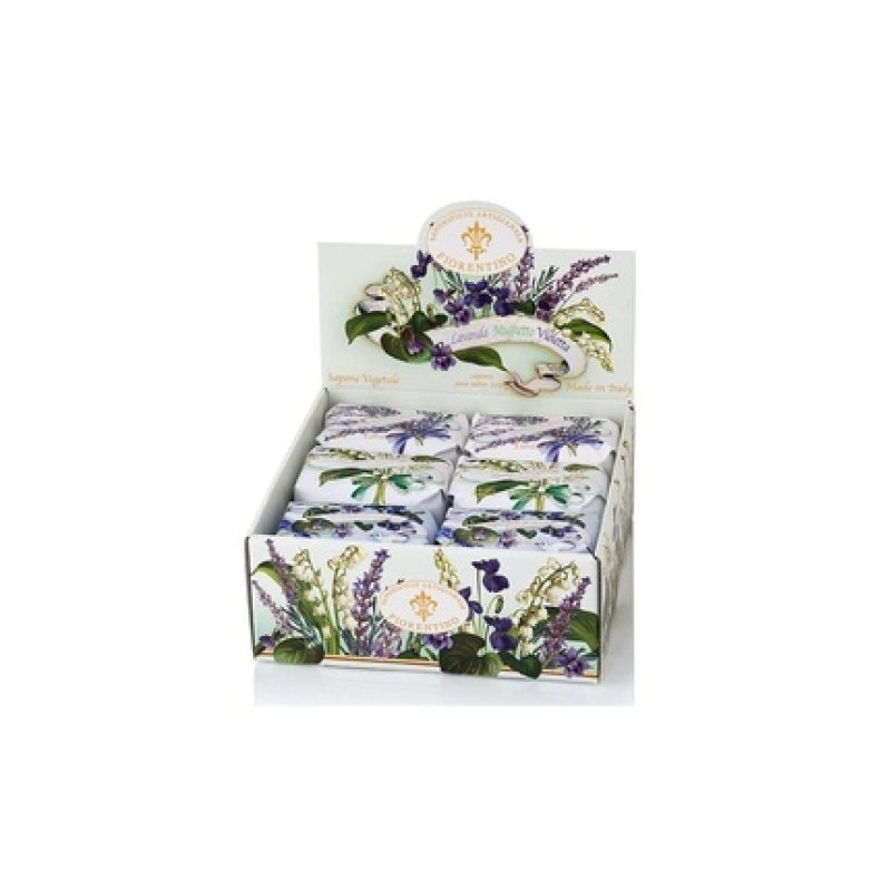 SAPONIFICIO FIORENTINO Single Violet Soap 200g for Cleansing and Body Care