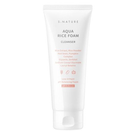 S.Nature Aqua Rice Foam Cleanser - 80ml