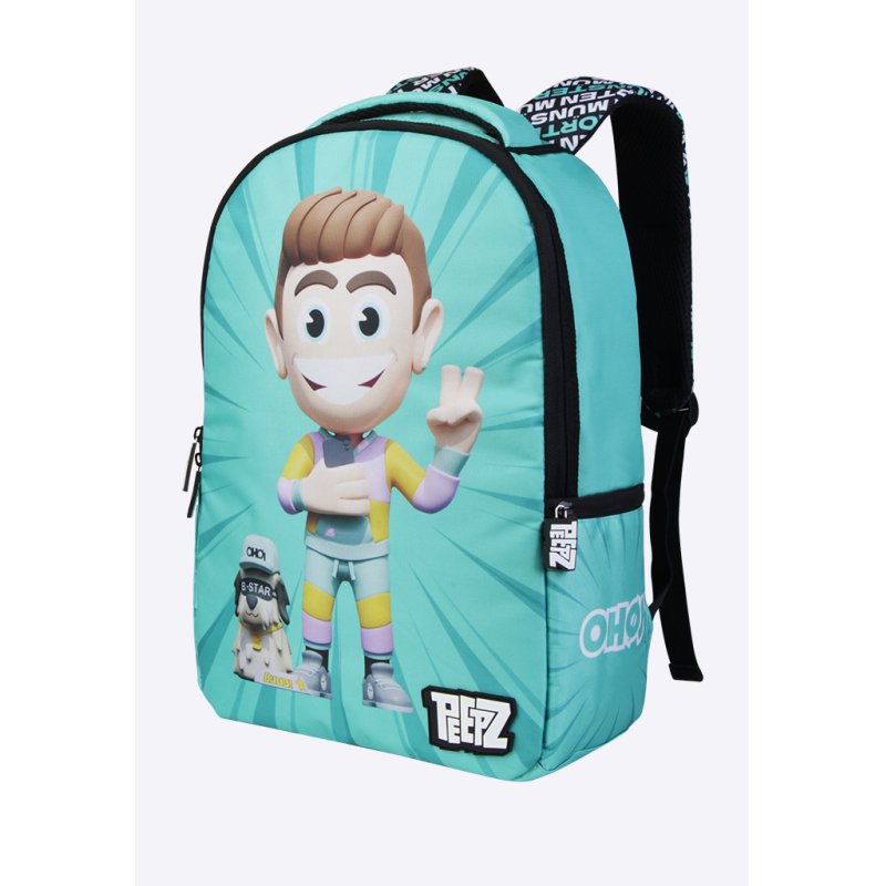 FIRSTGRADE - Morten Münster PEEPZ Backpack - Green - 46 cm x 28.5 cm x 12.5 cm