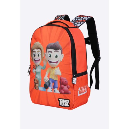 FIRSTGRADE - Jas & Mika PEEPZ Backpack2.0 - Orange - 46 cm x 28.5 cm x 12.5 cm