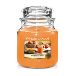 Yankee Candle Farm Fresh Peach wax candle Cylinder Orange 1 pc(s)