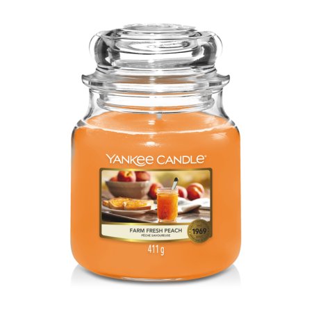 Yankee Candle Farm Fresh Peach Medium Jar 1631313e