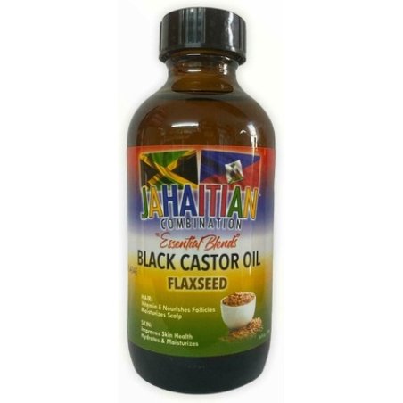 Jahaitian Combination Black Castor Oil for Hair and Skin 4oz 118ml