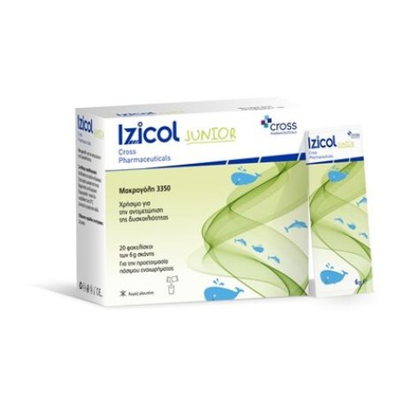Cross Pharmaceuticals Izicol Junior Macrogol 3350 - 20 Sachets X 6 G