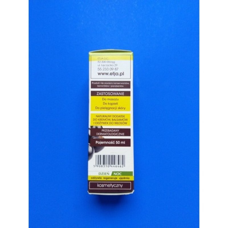 ETJA Black Currant Seed Oil 50ml 100% Pure Cold-Pressed Face and Body Skincare UK