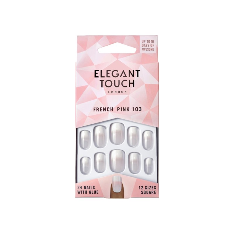 Elegant Touch French Nails 103 French Pink 24 Count