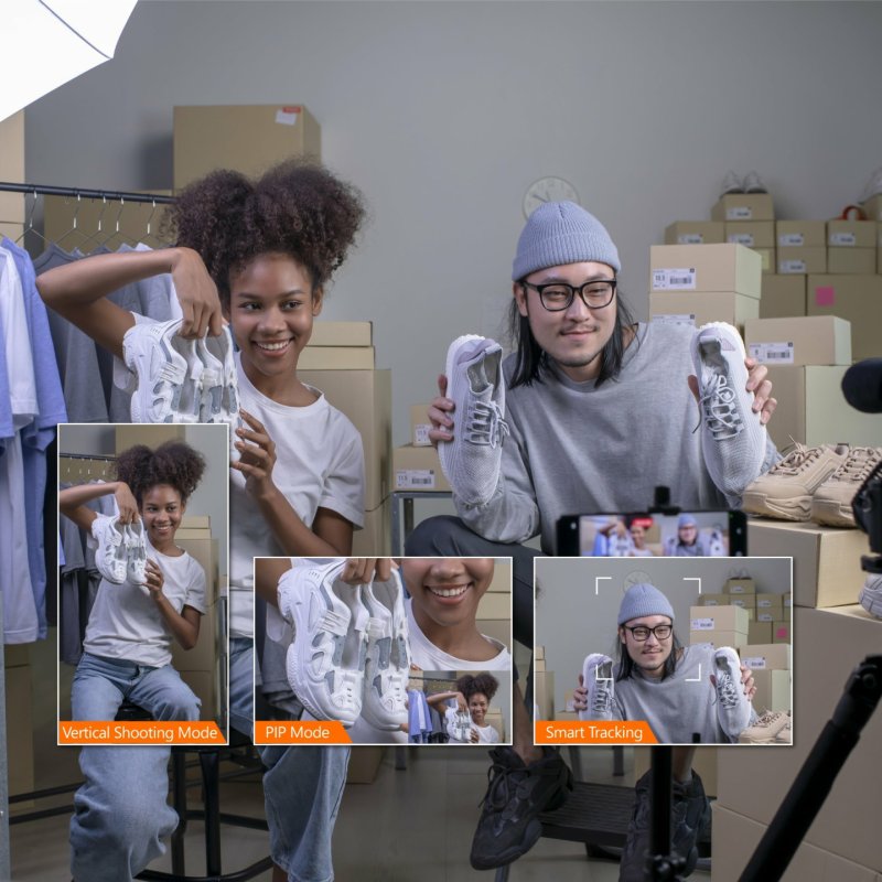 J5 2K Ai-Powered Webcam With Wireless Microphone And Auto-Focus