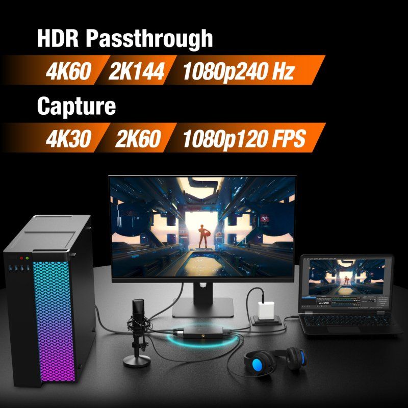 j5create JVA14-N 4K Game Capture Station