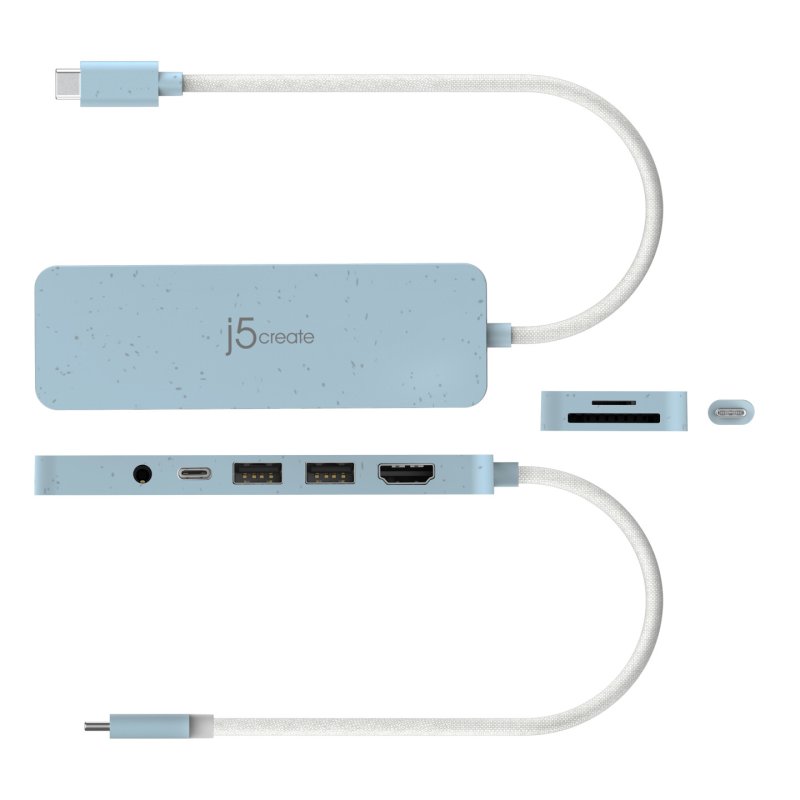 j5create JCD373EC - USB-C Multi-Port Hub with Power Delivery
