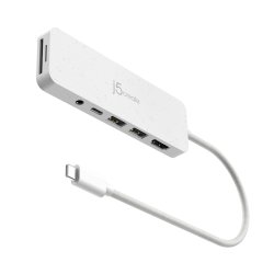 j5create JCD373EW-N Concentrateur multiport USB-C écologique avec Power Delivery