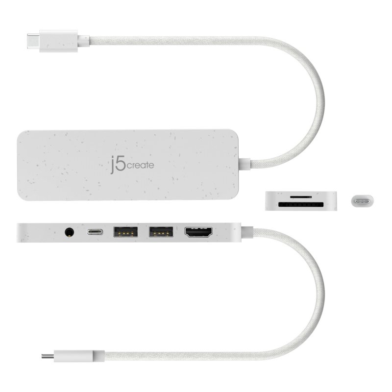 j5create JCD373EW - USB-C Multi-Port Hub with Power Delivery