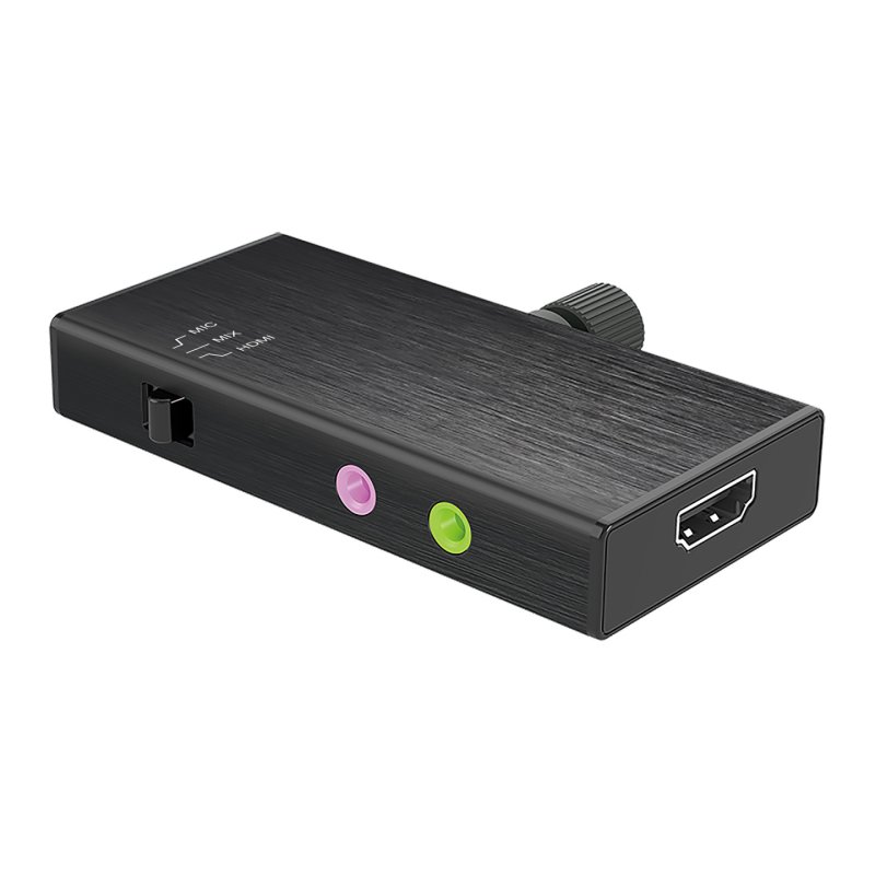 j5create JVA02 Live Capture Adapter HDMI™ to USB-C™ with Power Delivery, Black