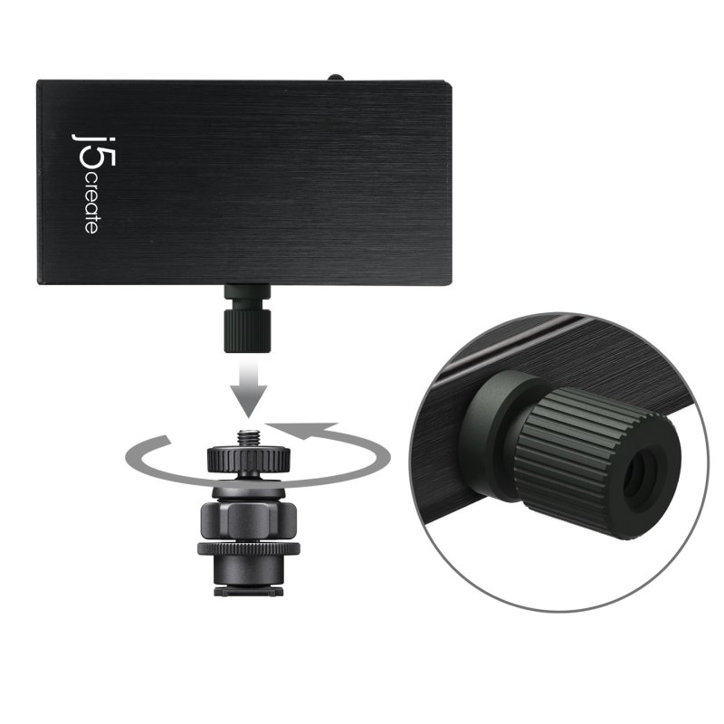 j5create JVA02 Live Capture Adapter HDMI™ to USB-C™ with Power Delivery, Black