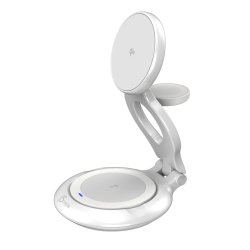 j5create JUPW3415-N chargeur d'appareils mobiles Smartwatch, Écouteurs, Smartphone Blanc USB Recharge sans fil Charge