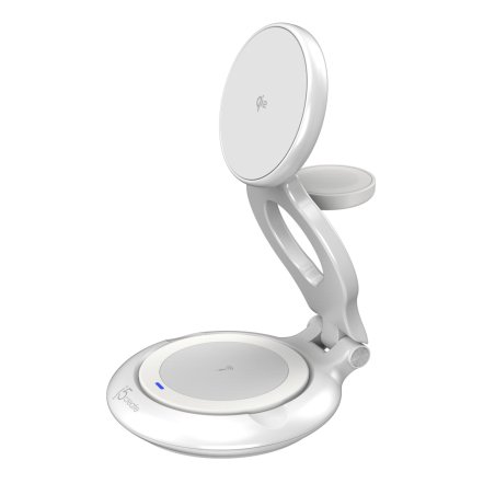 j5create JUPW3415-N chargeur d'appareils mobiles Smartwatch, Écouteurs, Smartphone Blanc USB Recharge sans fil Charge