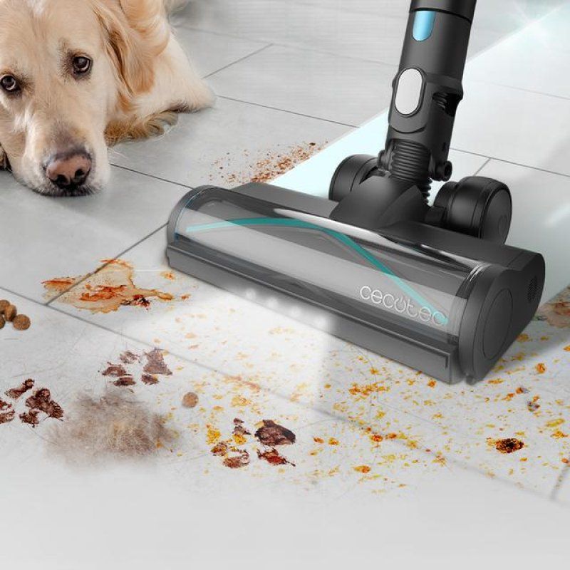 Cecotec Rockstar 3500 Storm Pet Flex Conga Aspirateur-balai 2 en 1 Batterie Sec Sans sac 500 W Noir, Bleu 2,5 Ah