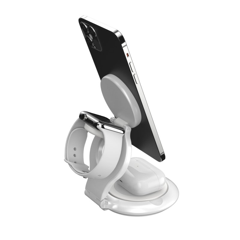 J5 Qi2 3-In-1 Magnetic Foldable Wireless Charging Station