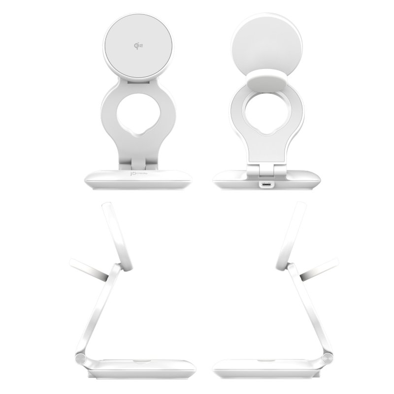 j5create Qi2 3-in-1 Magnetic Foldable Wireless Charging Station