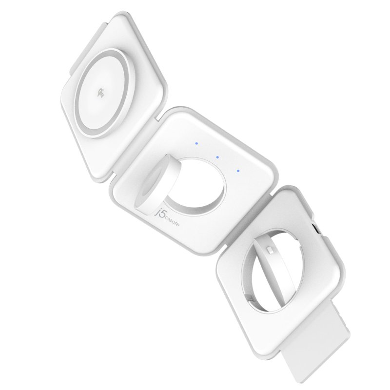 J5 Qi2 3-In-1 Magnetic Travel Wireless Charging Station