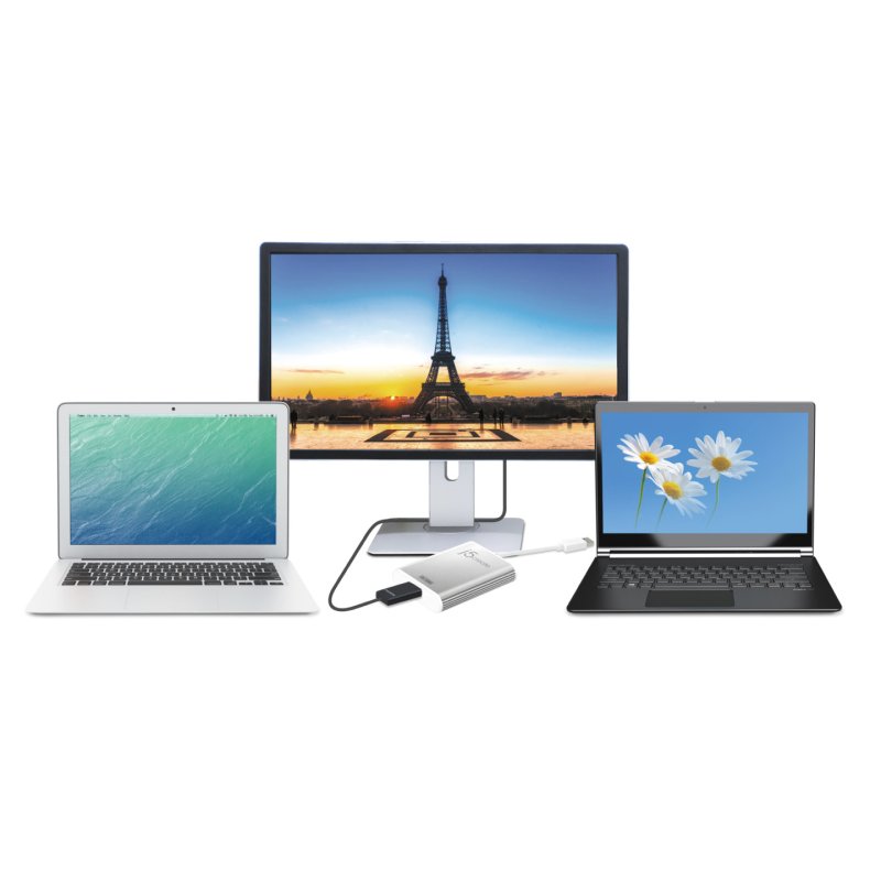 j5create JUA354 USB™ 3.0 to 4K HDM™ Display Adapter, Silver