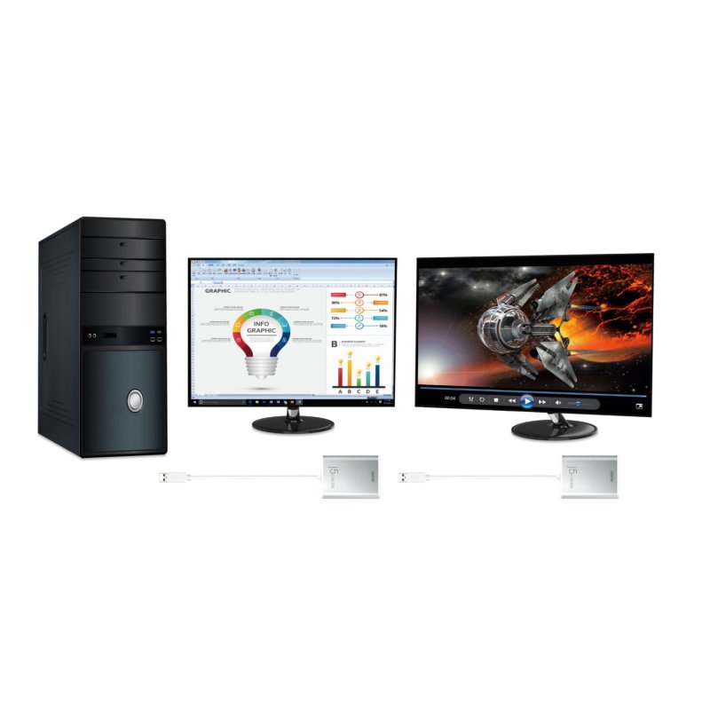 J5 Usb 3.0 To 4K Hdm Display Adapter