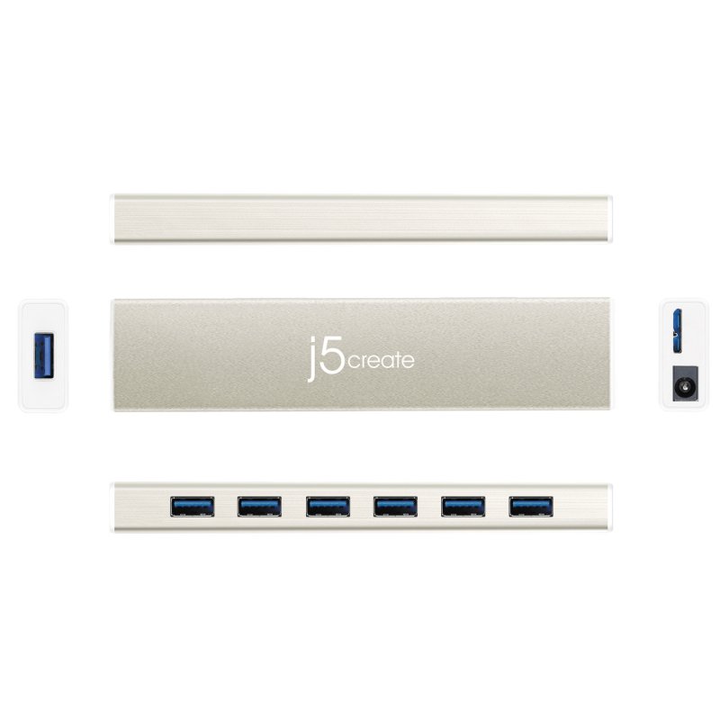 j5create JCH377-N HUB USB-C 7- Port - UE/RU