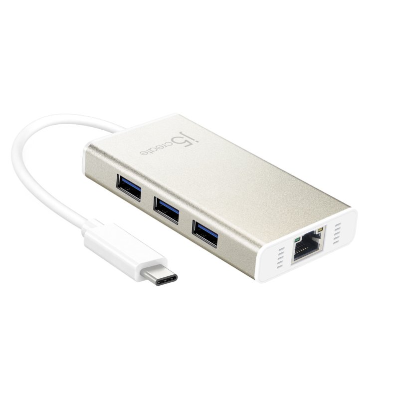 j5create JCH471-N Hub et Multi-Adaptateur USB-C™ vers Gigabit Ethernet