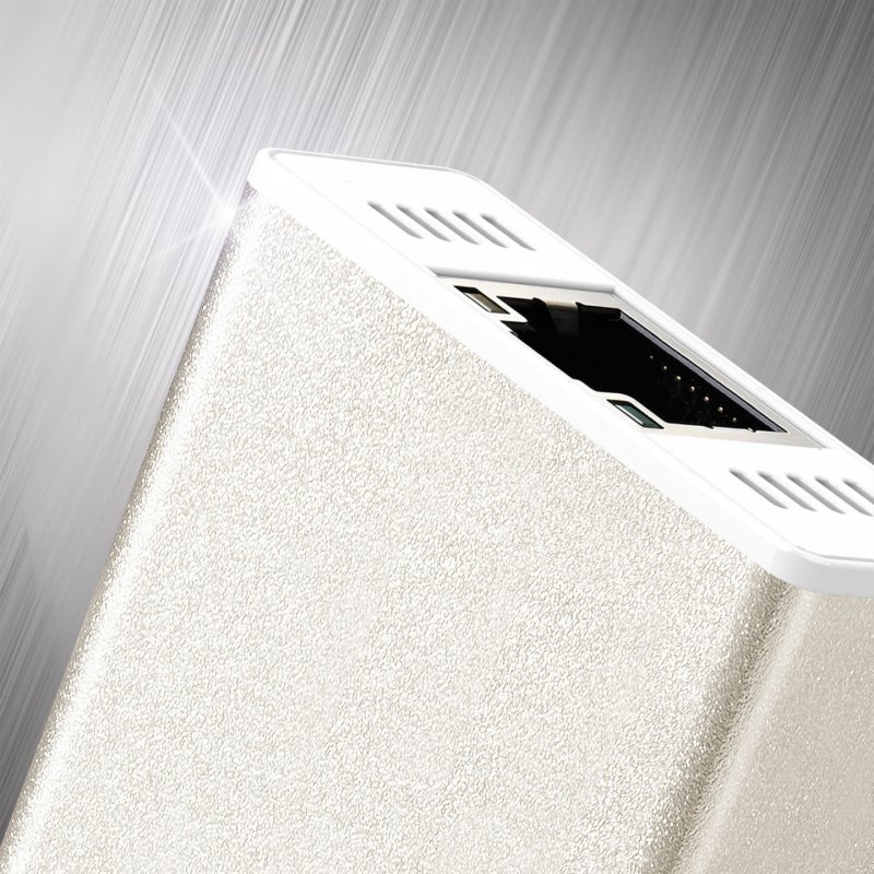 j5create JCH471 USB-C™ Gigabit Ethernet & Hub Multi Adapter, Metallic Champagne