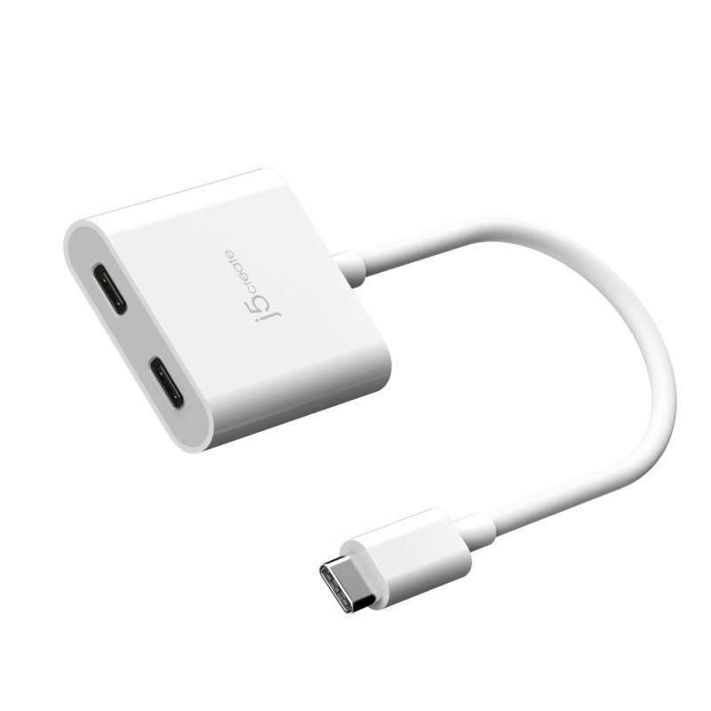 j5create JCA164 0,1 m USB Type-C Blanc