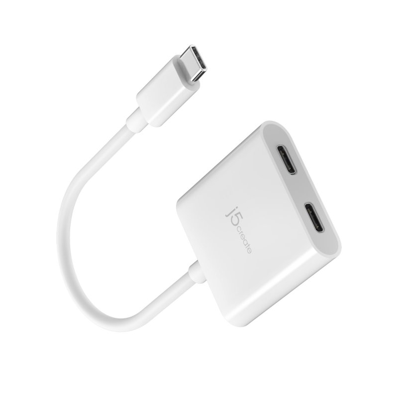 j5create JCA164 0,1 m USB Type-C Blanc