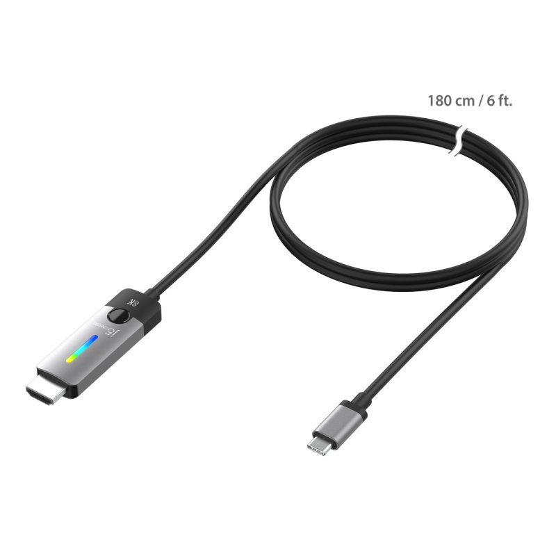 j5create JCC157-N USB-C to HDMI™ 2.1 8K Cable