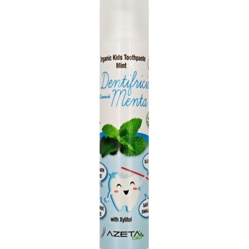 Mint Flavored Children's Toothpaste Organic Vegan 0 to 36 Months