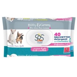 Billy and Genny Scented Wipes for Pets 40 Pieces