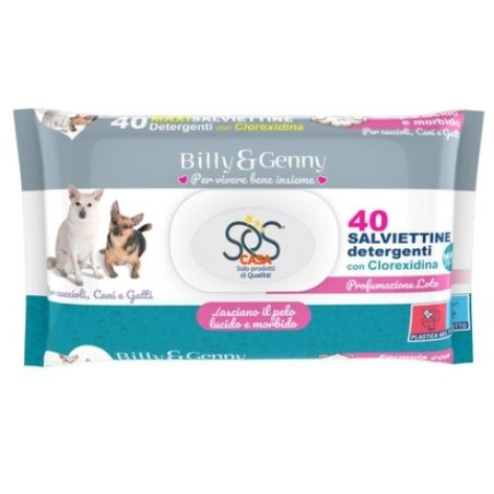 Billy and Genny Scented Wipes for Pets 40 Pieces