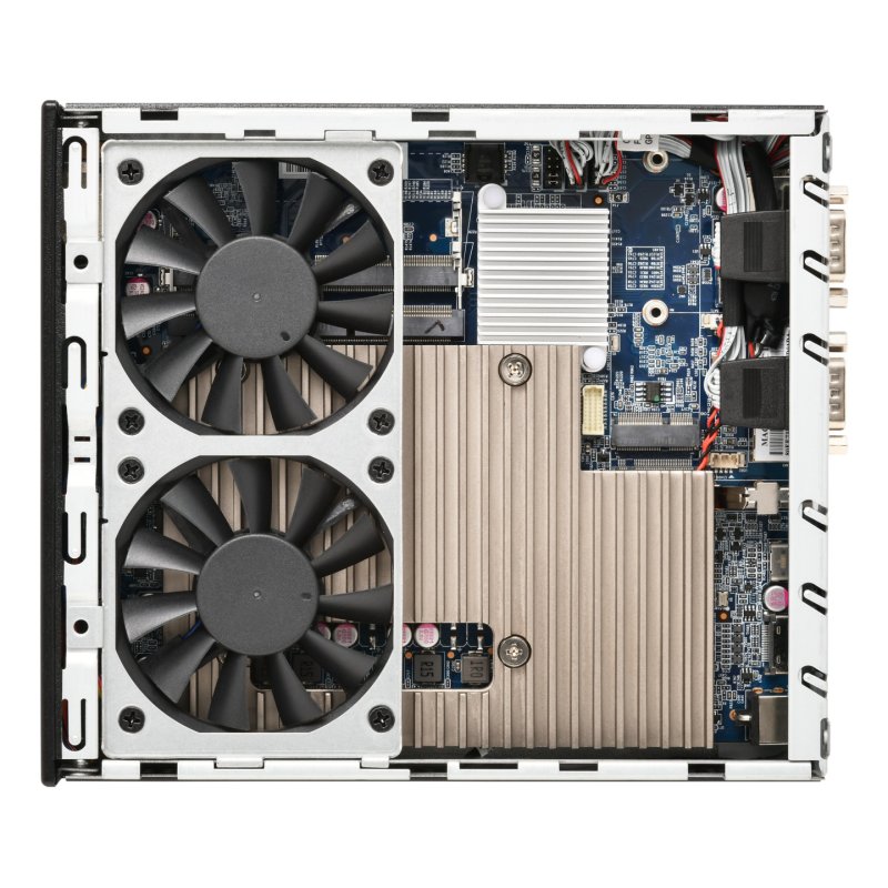 Shuttle Slim PC DH810 , S1851, 1x HDMI (2.1), 1x DP, 1x USB-C (DP), 1x 2.5", 2x M.2, 2x LAN (Intel 1G 2.5G), 2x COM,