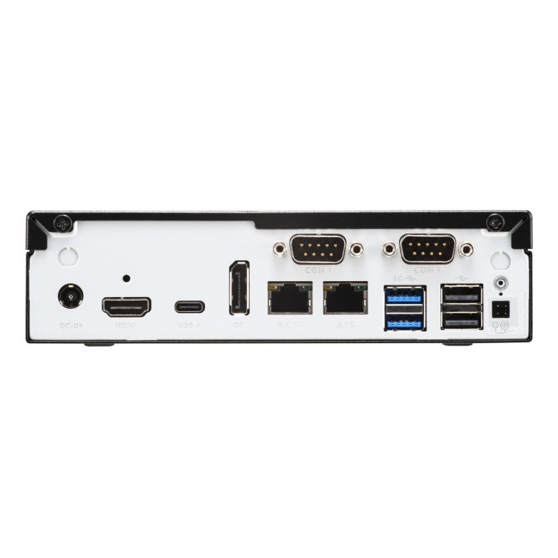 Shuttle Slim PC DH810 , S1851, 1x HDMI (2.1), 1x DP, 1x USB-C (DP), 1x 2.5", 2x M.2, 2x LAN (Intel 1G 2.5G), 2x COM,