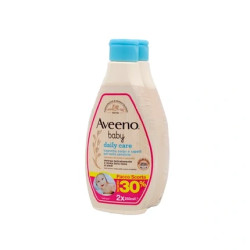 Johnson & Johnson Aveeno Baby Daily Care Body And Hair Wash 2x250 Milliliters