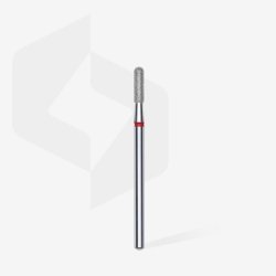 Staleks Pro Diamond Bit Rounded Cylinder Red Ring Attachment for Nail