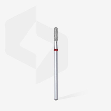 Staleks Pro Diamond Bit Rounded Cylinder Red Ring Attachment for Nail
