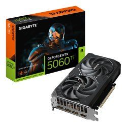 GIGABYTE GeForce RTX 5060 Ti WINDFORCE MAX OC 16G Graphics Card - 16GB GDDR7, 128bit, PCI-E 5.0, 2587MHz Core Clock, 3